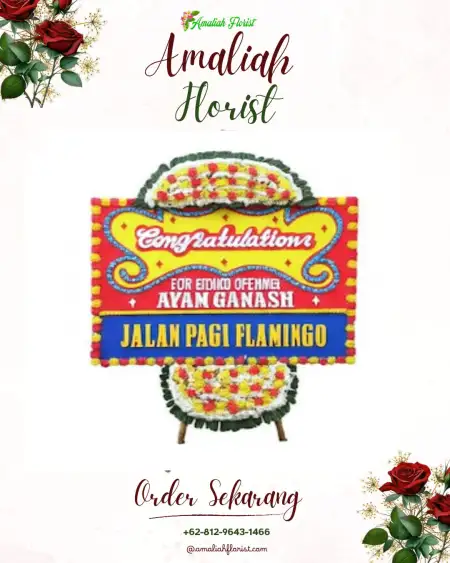 Sewa Papan Bunga Plelen